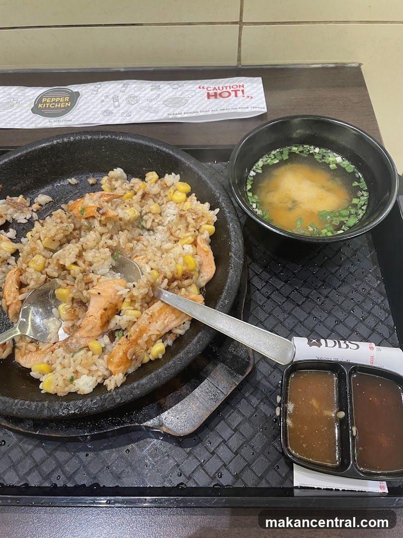 Sizzling Salmon Fried Rice