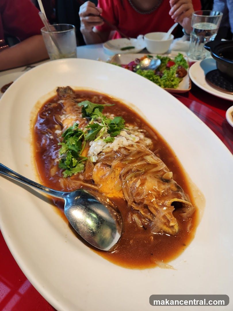 Fish dish with sauce