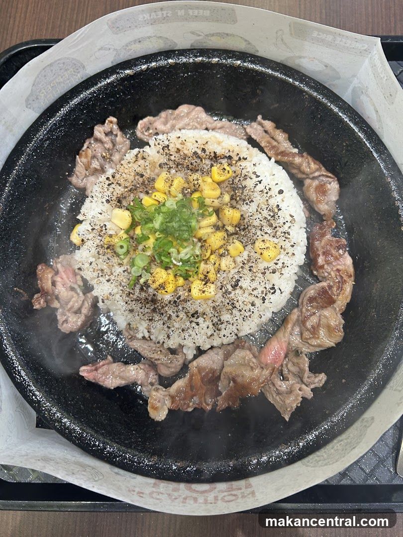 Sizzling Beef and Rice