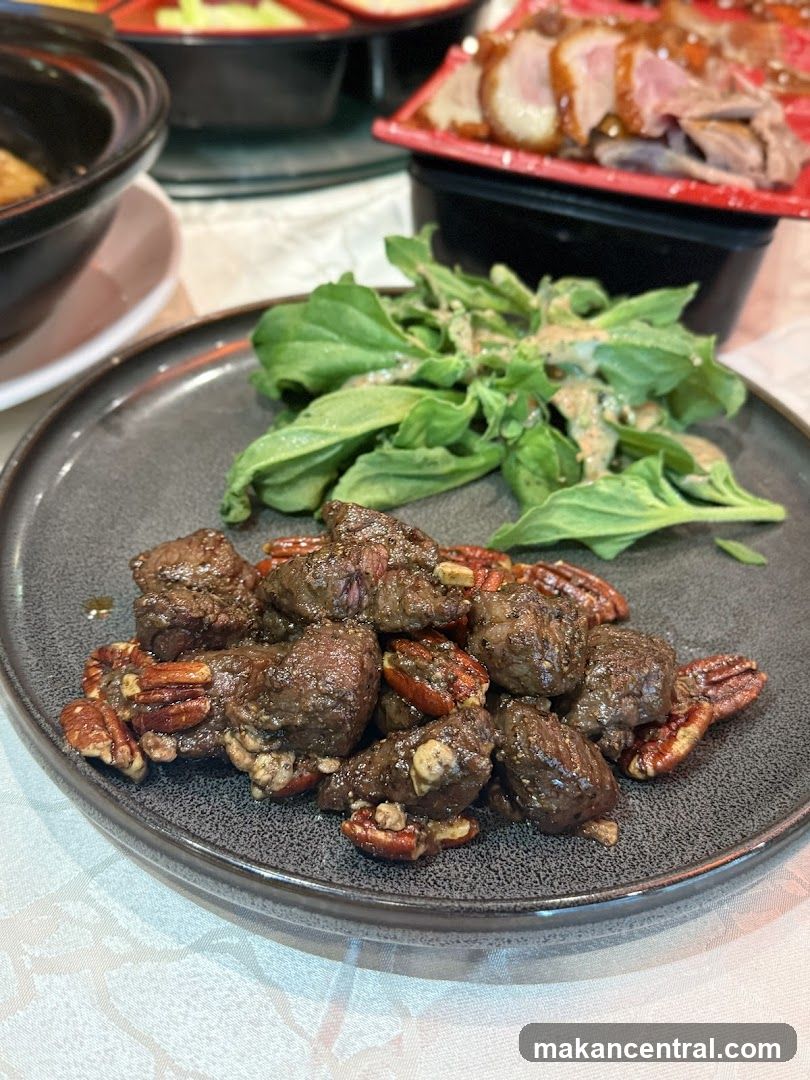 Beef and Pecan Dish