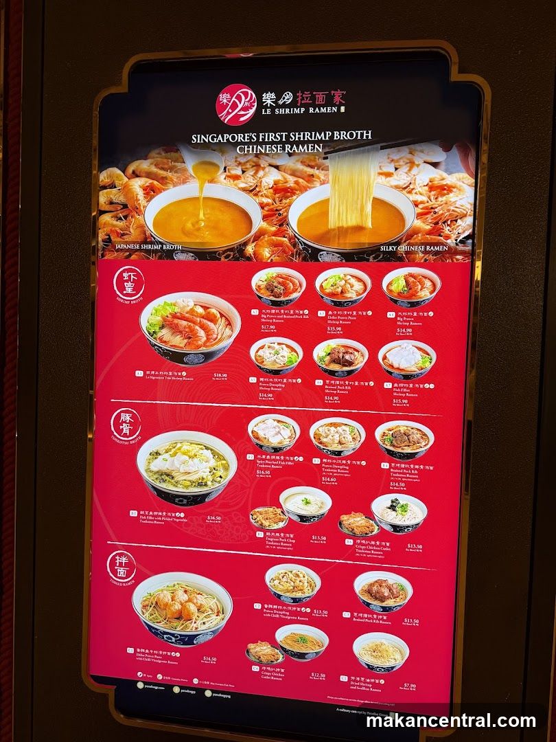 LE SHRIMP RAMEN Menu