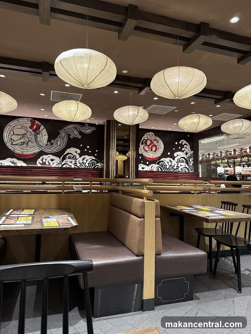 Restaurant Interior with Booth Seating