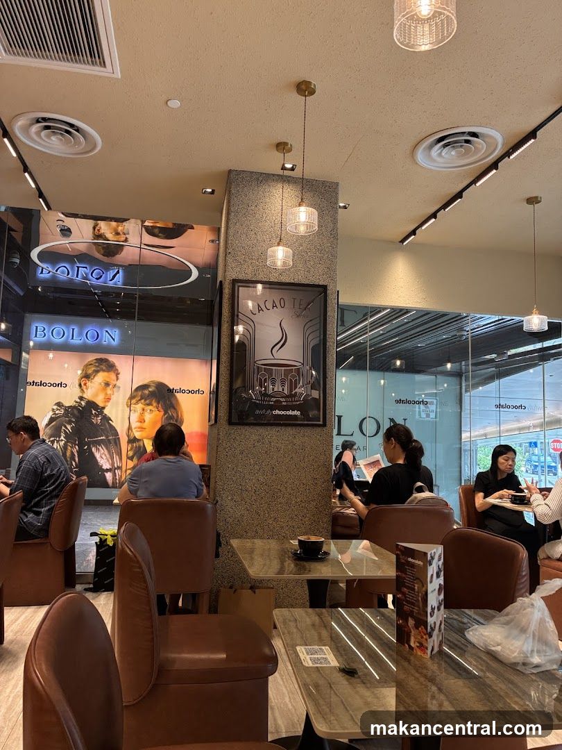 Cafe Interior with Patrons