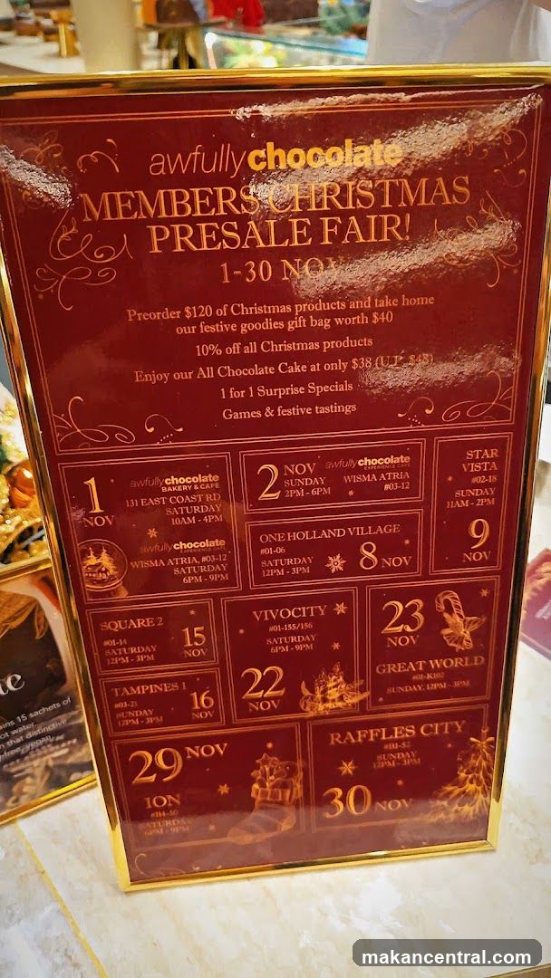 Awfully Chocolate Members Christmas Presale Fair