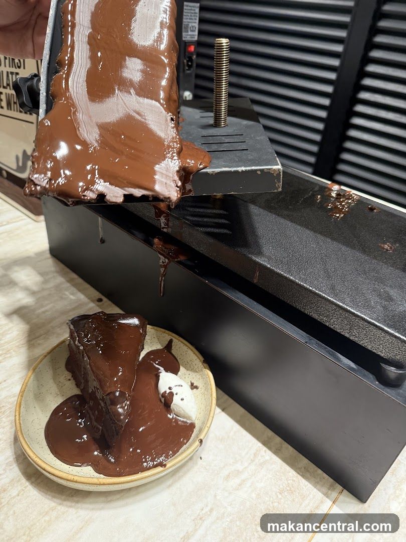 Chocolate Cake with Chocolate Sauce