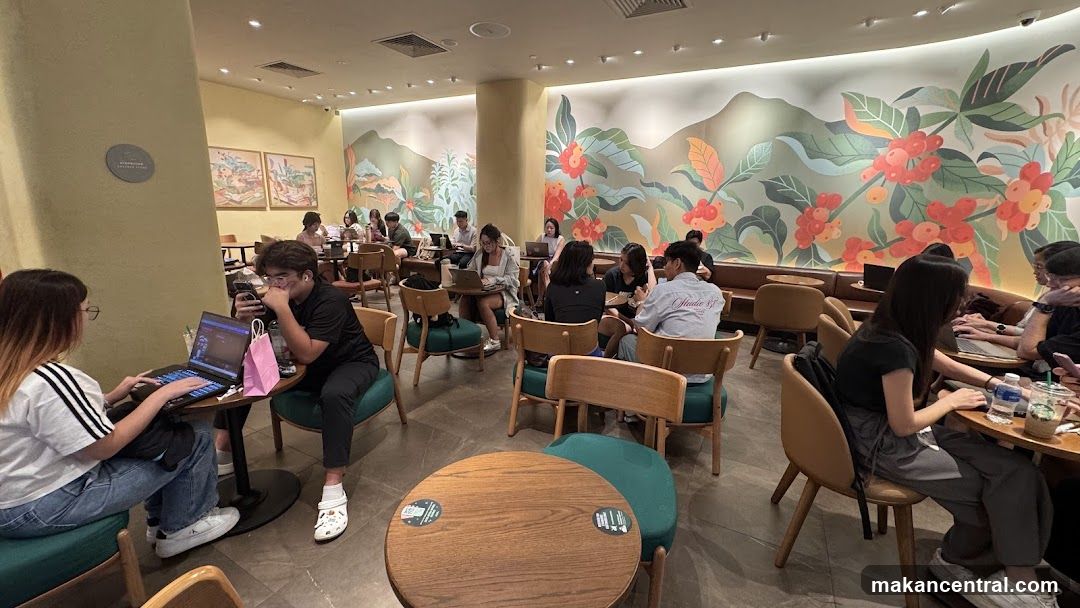 People working and studying in a cafe