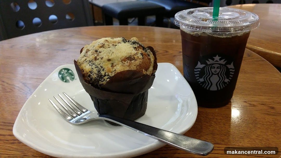 Muffin and Iced Coffee