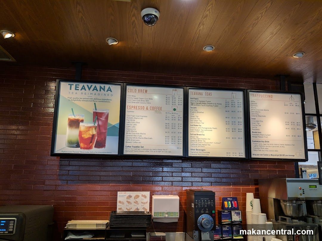 TEAVANA Menu