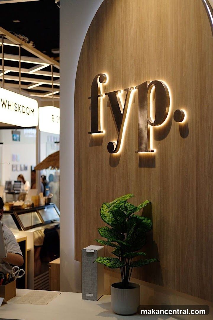 Cafe Interior with Logo