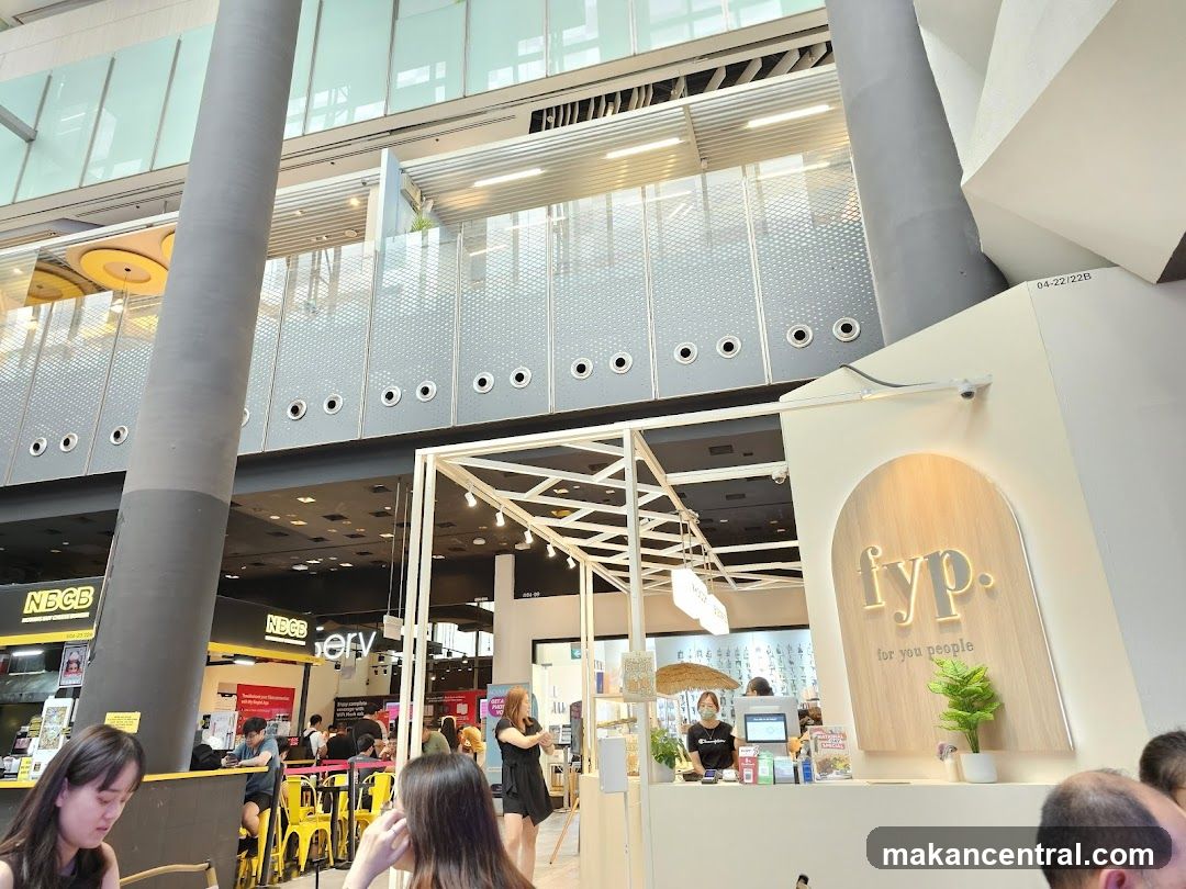 Modern retail interior with a prominent brand display