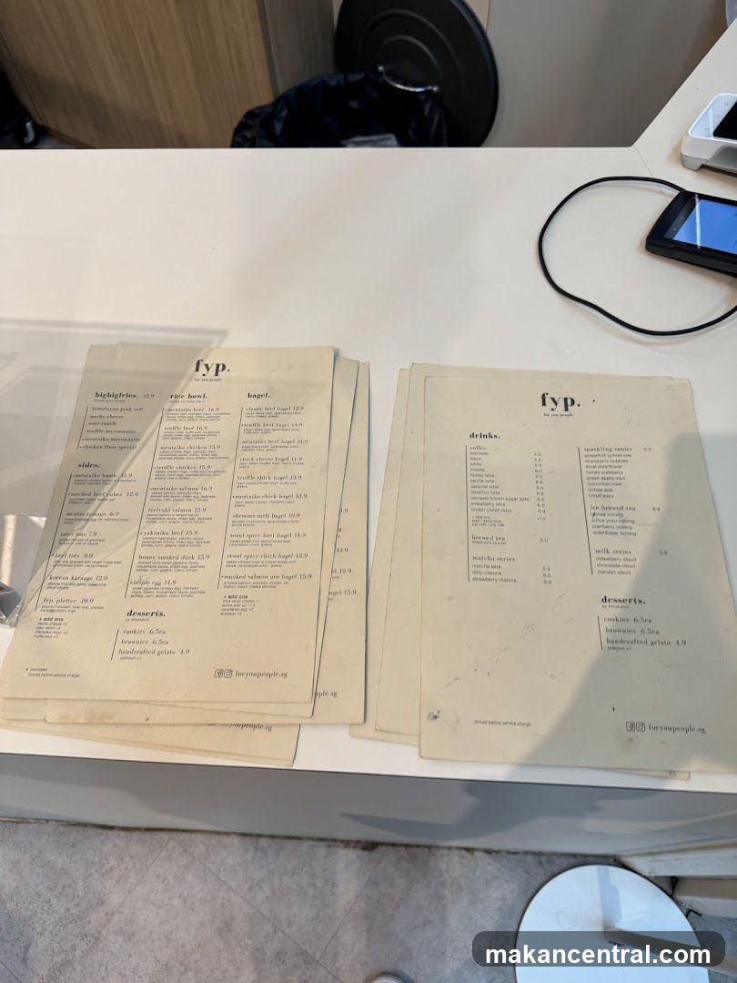 FYP Menu