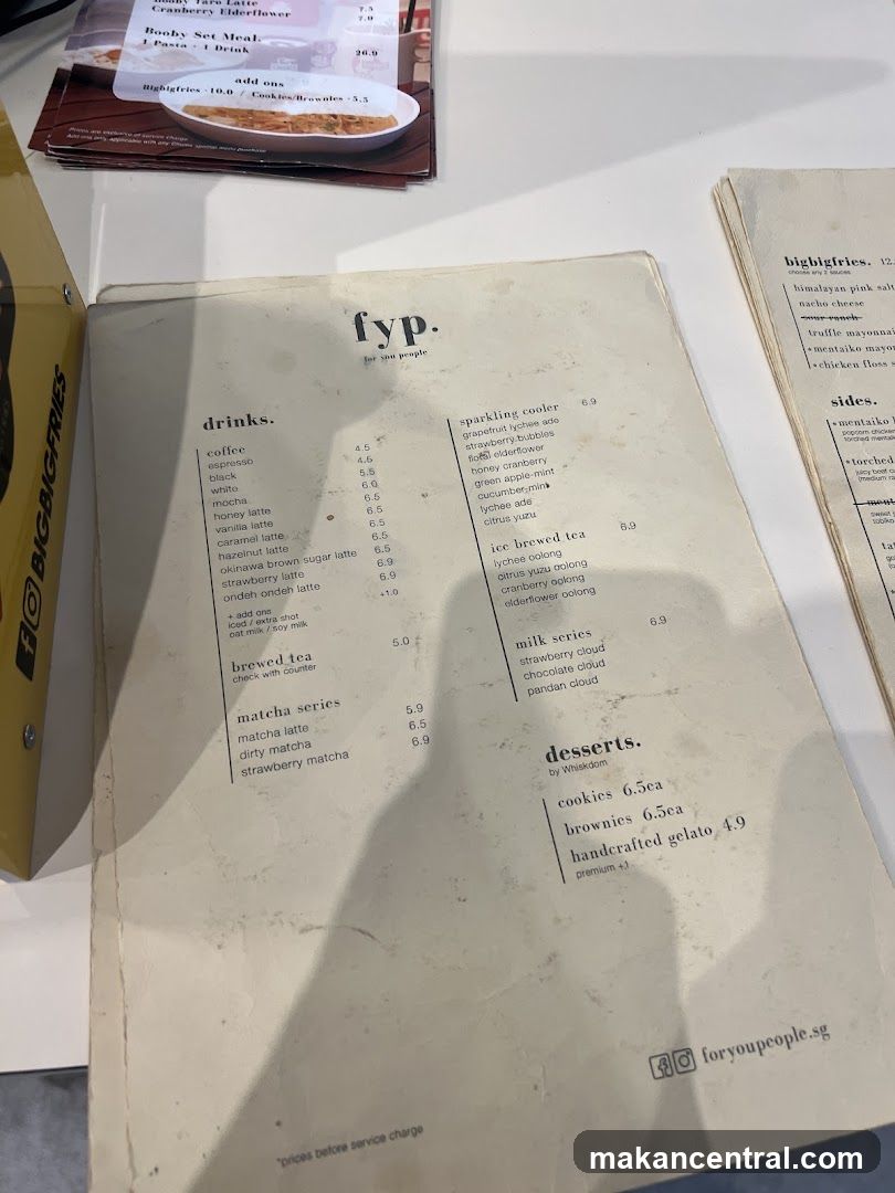 FYP Menu