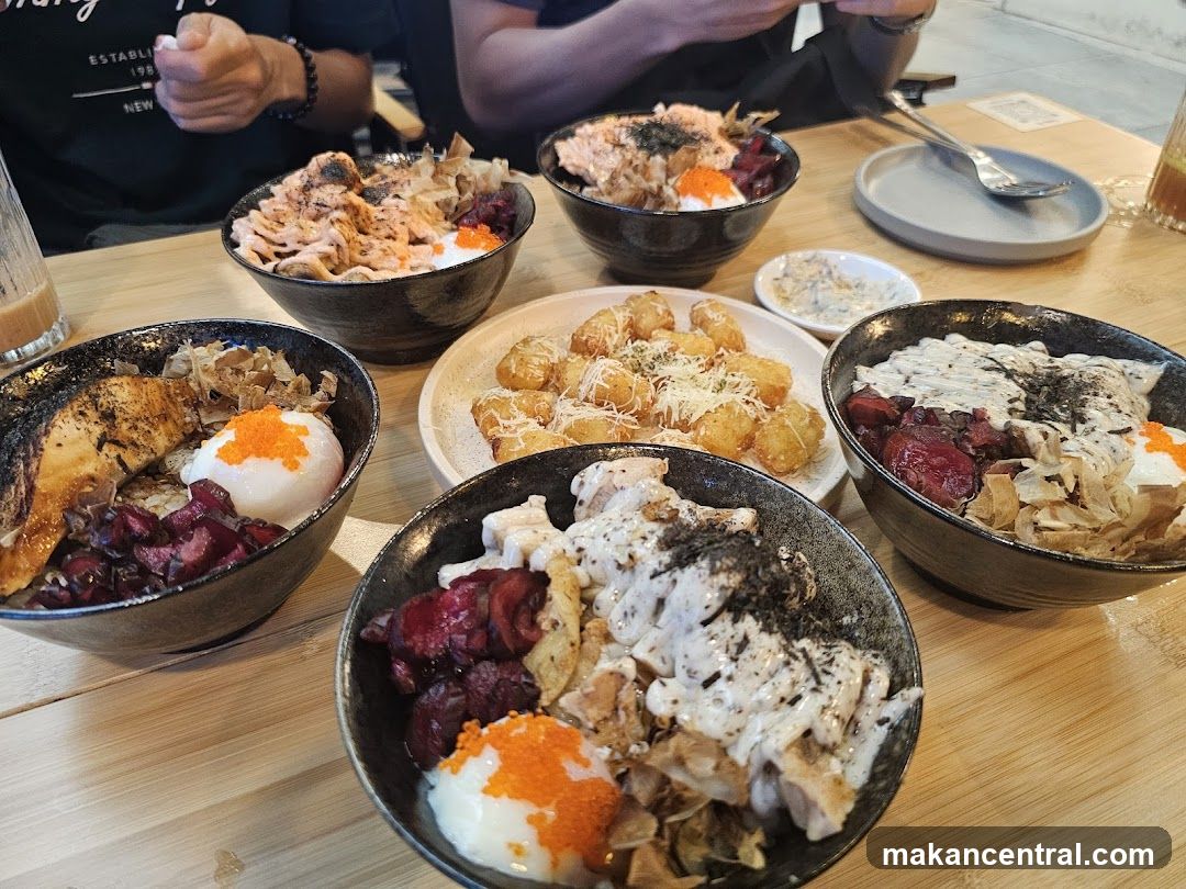 Donburi Bowls and Tater Tots
