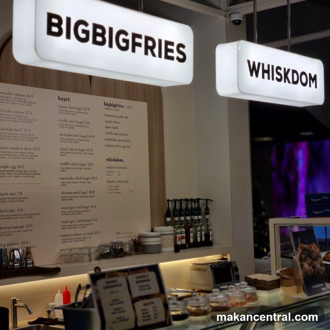 Big Big Fries and Whiskdom Menu