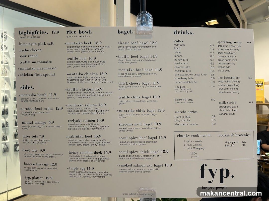 FYP Menu