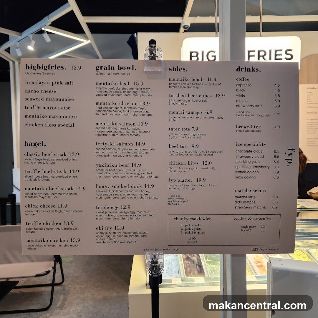 BIG FRIES Menu