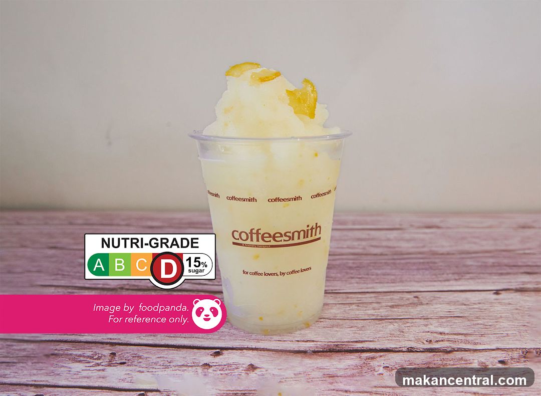 Lemon Slushy with Nutri-Grade Label