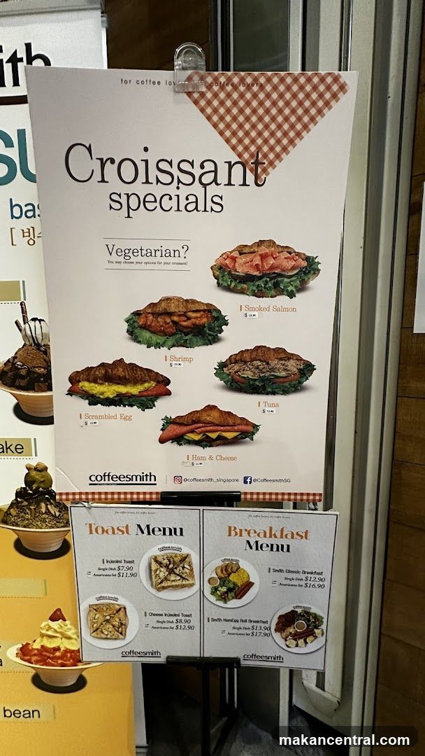 Croissant Specials Menu