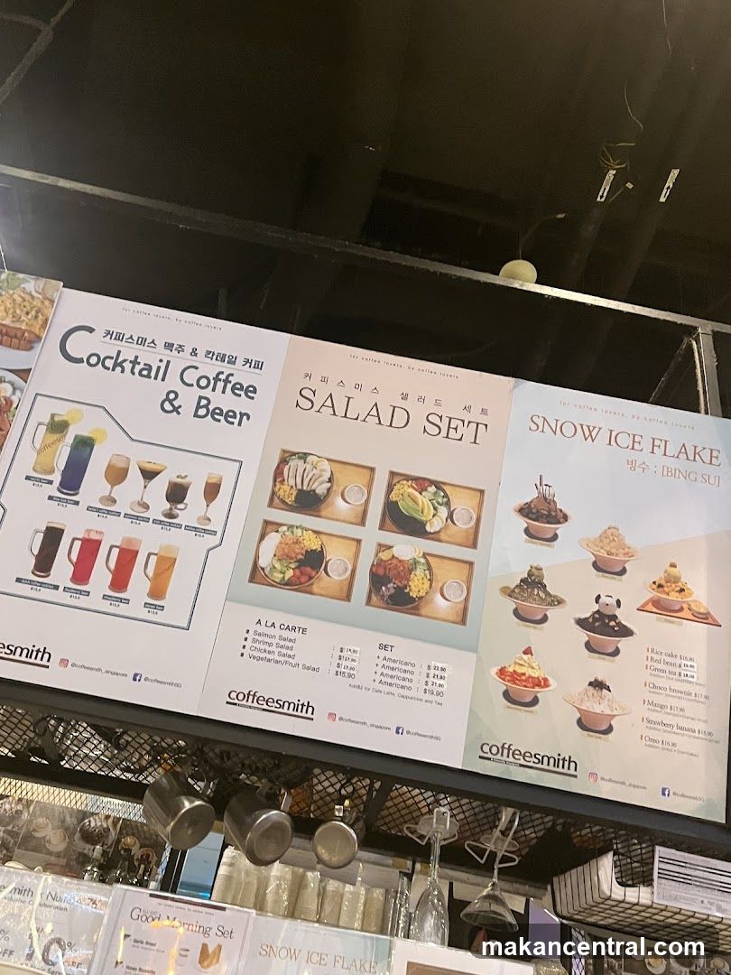 Coffeesmith Menu