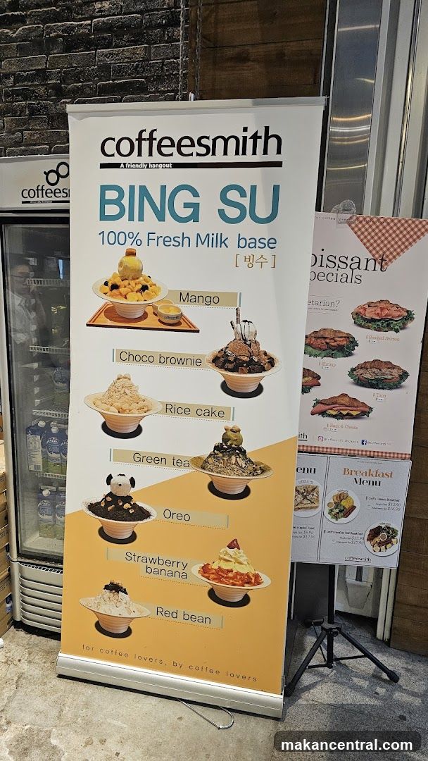 Coffeesmith Bing Su Menu