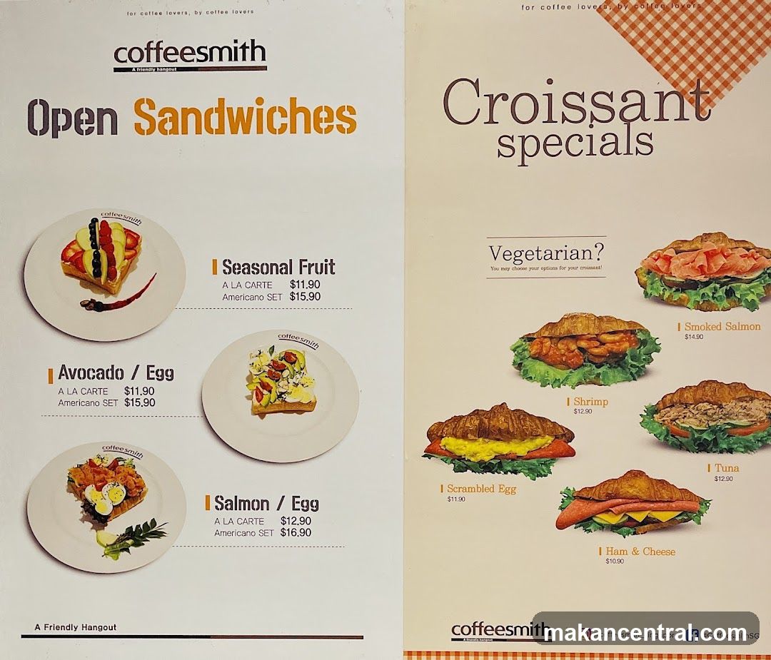 Coffeesmith Menu