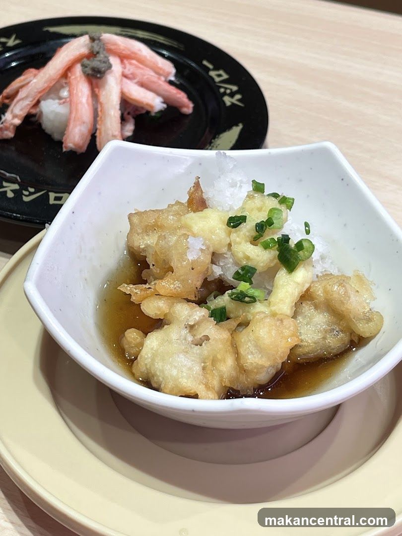 Fried Seafood and Crab Sushi