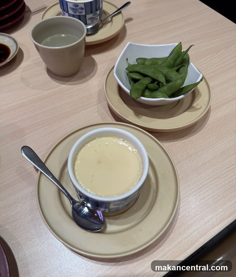 Dessert and Edamame