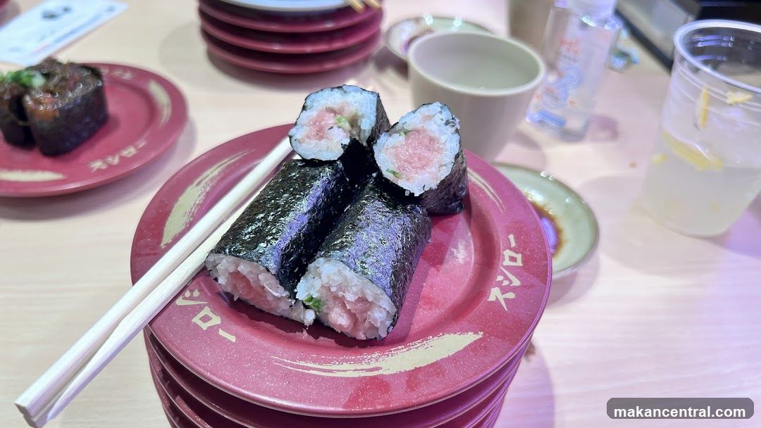 Sushi Rolls on Plates