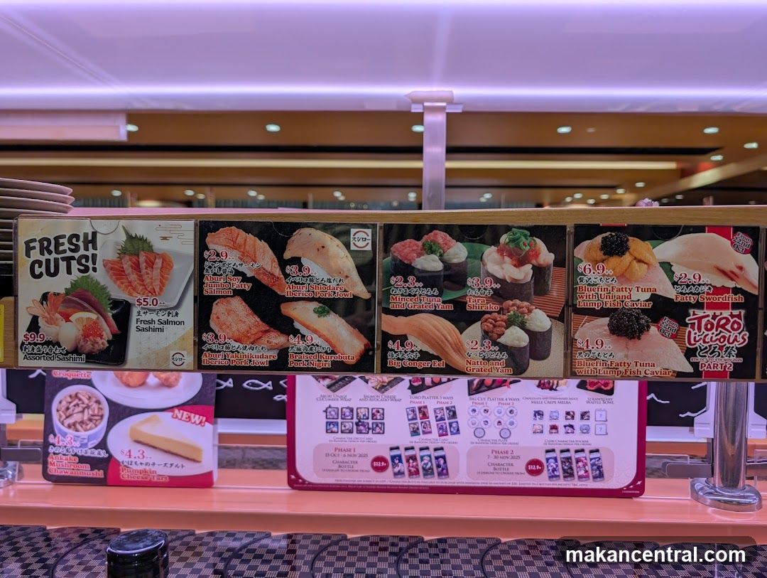 Sushi Menu