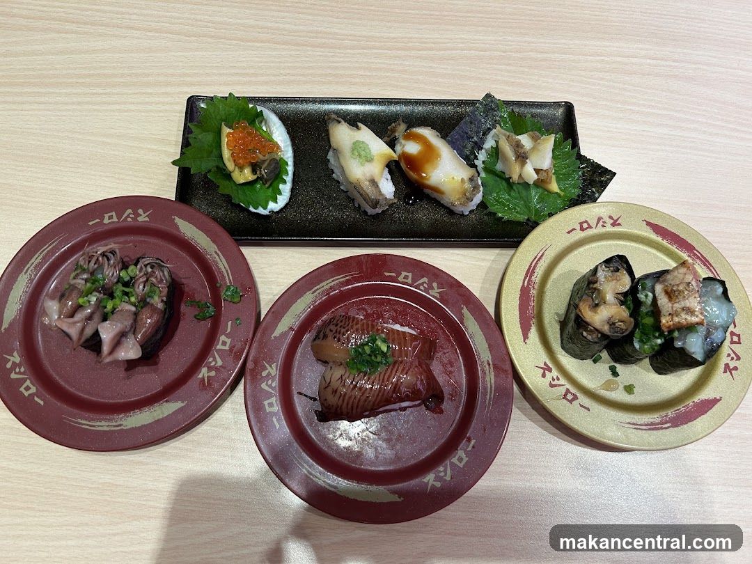 Assorted Sushi Dishes