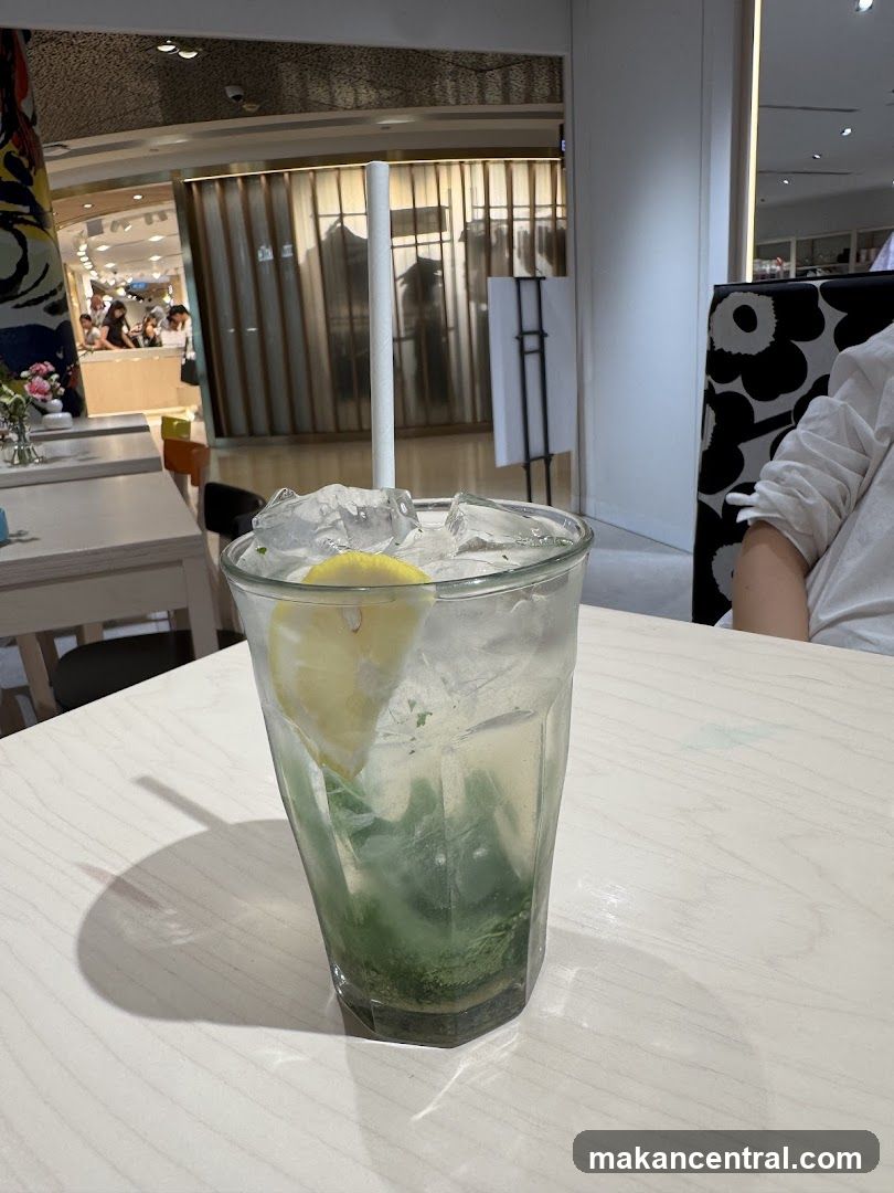 Drink with Lemon and Mint