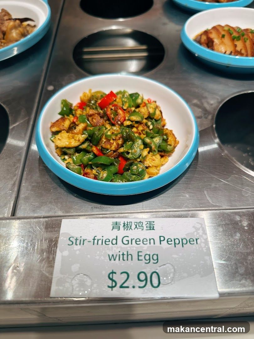 Stir-fried Green Pepper with Egg