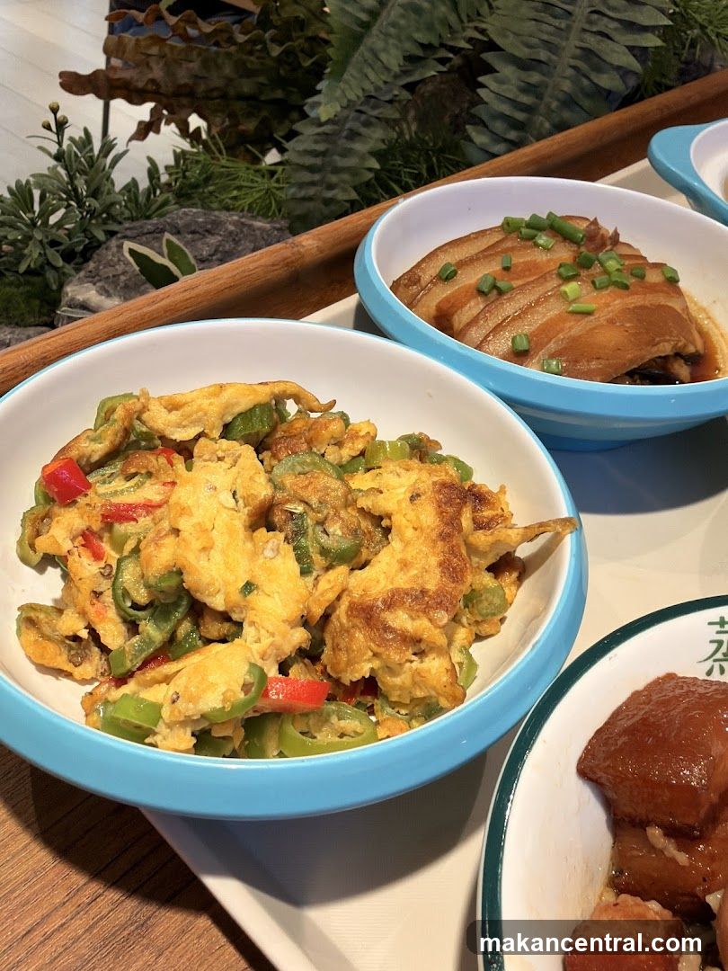 Dishes of food