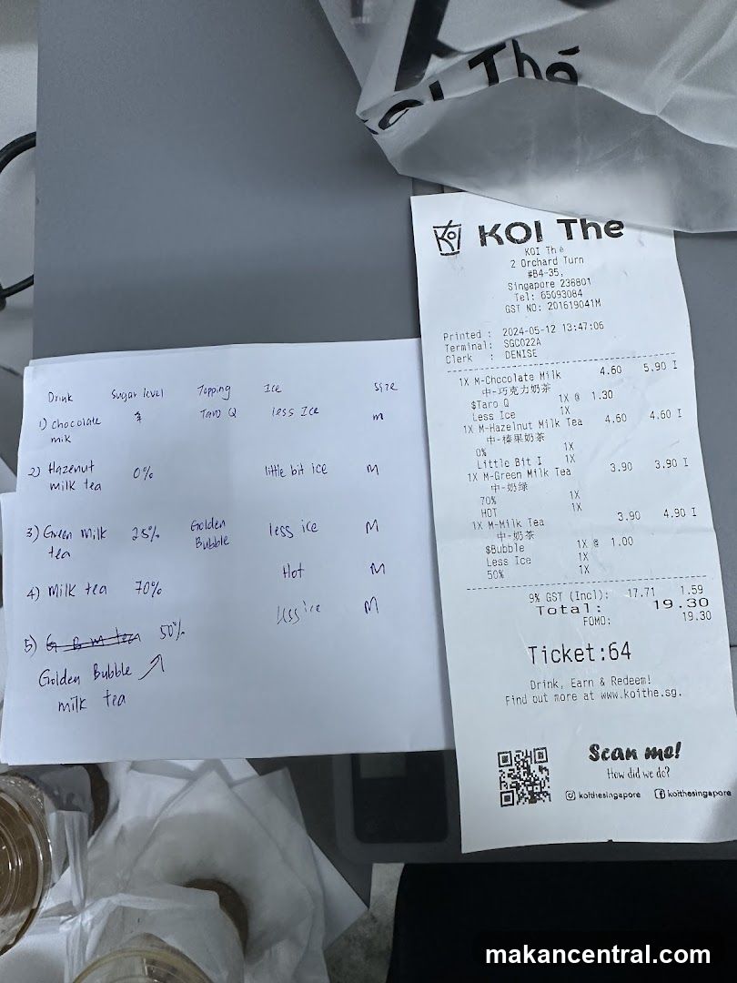 KOI The Receipt