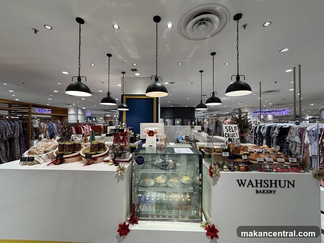 Bakery display in a department store