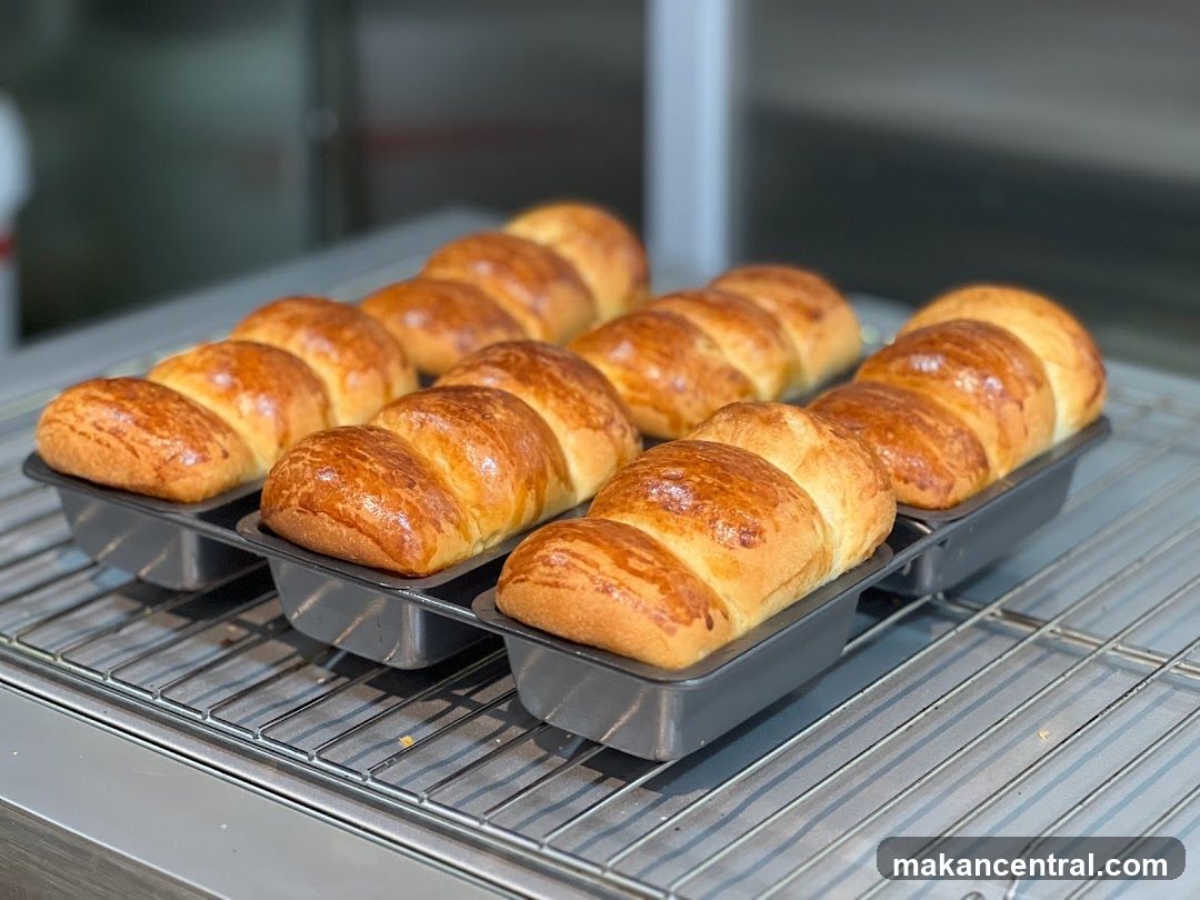 Freshly Baked Brioche Loaves