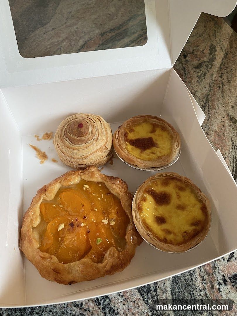Pastries in a box