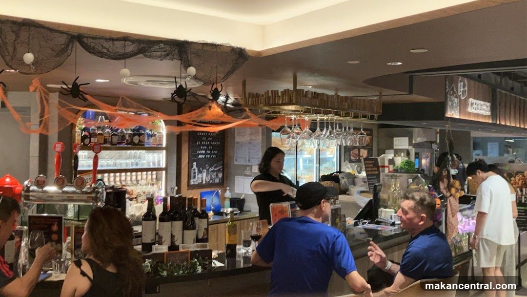 Bar with Halloween Decorations