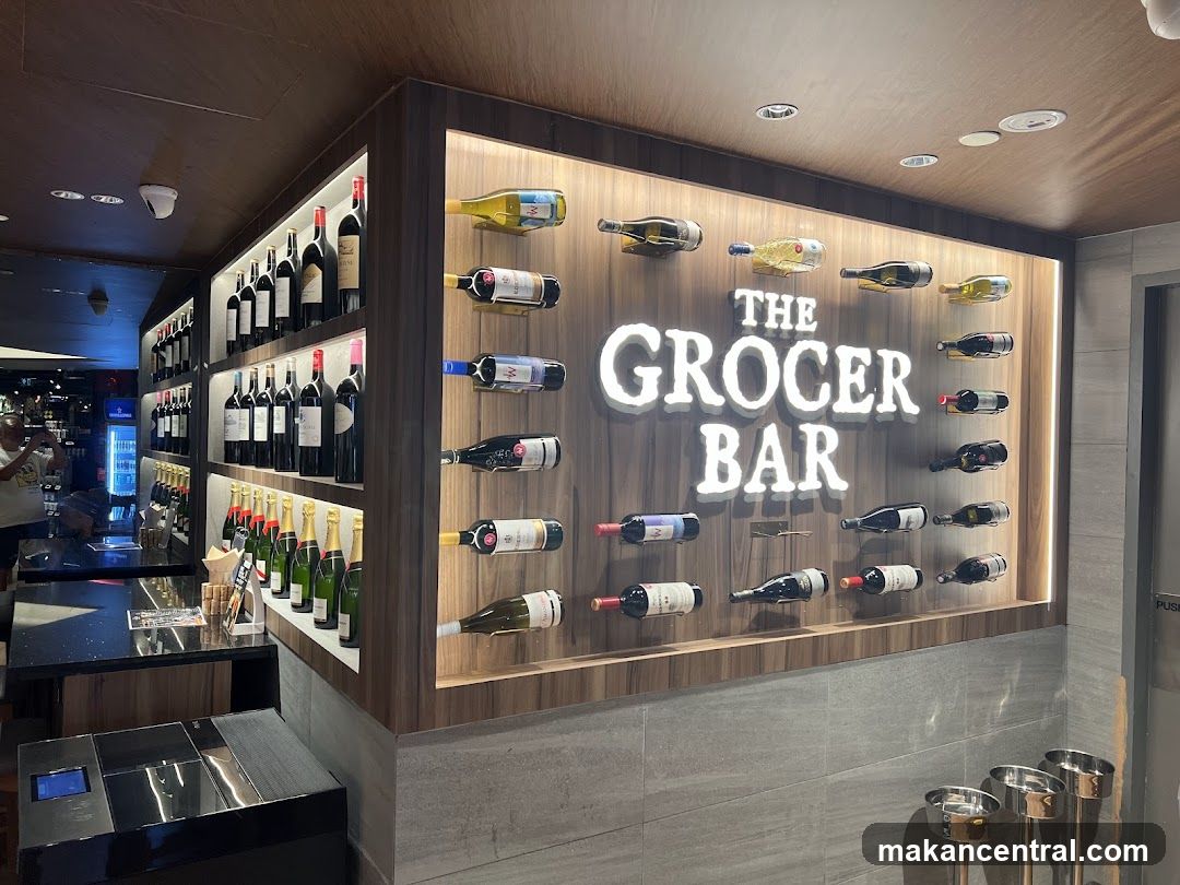 The Grocer Bar Wine Display