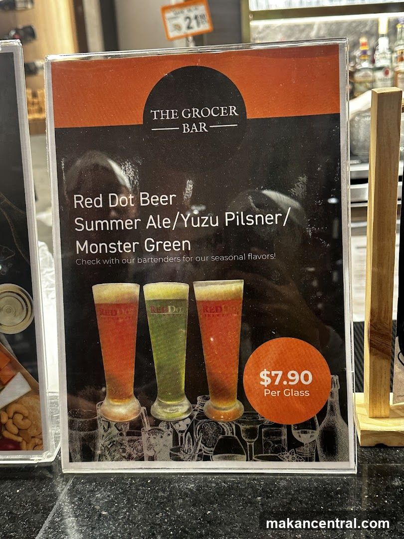 The Grocer Bar Beer Menu