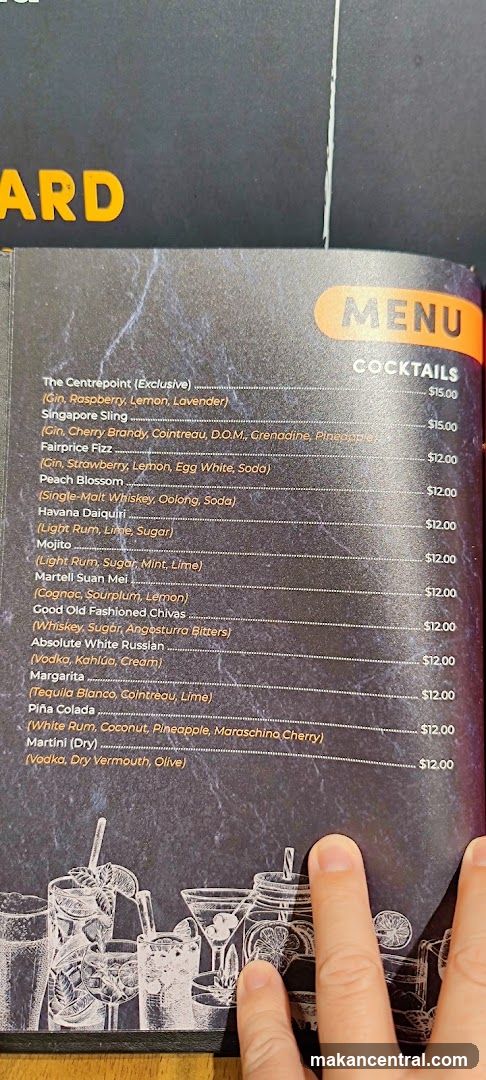Cocktails Menu
