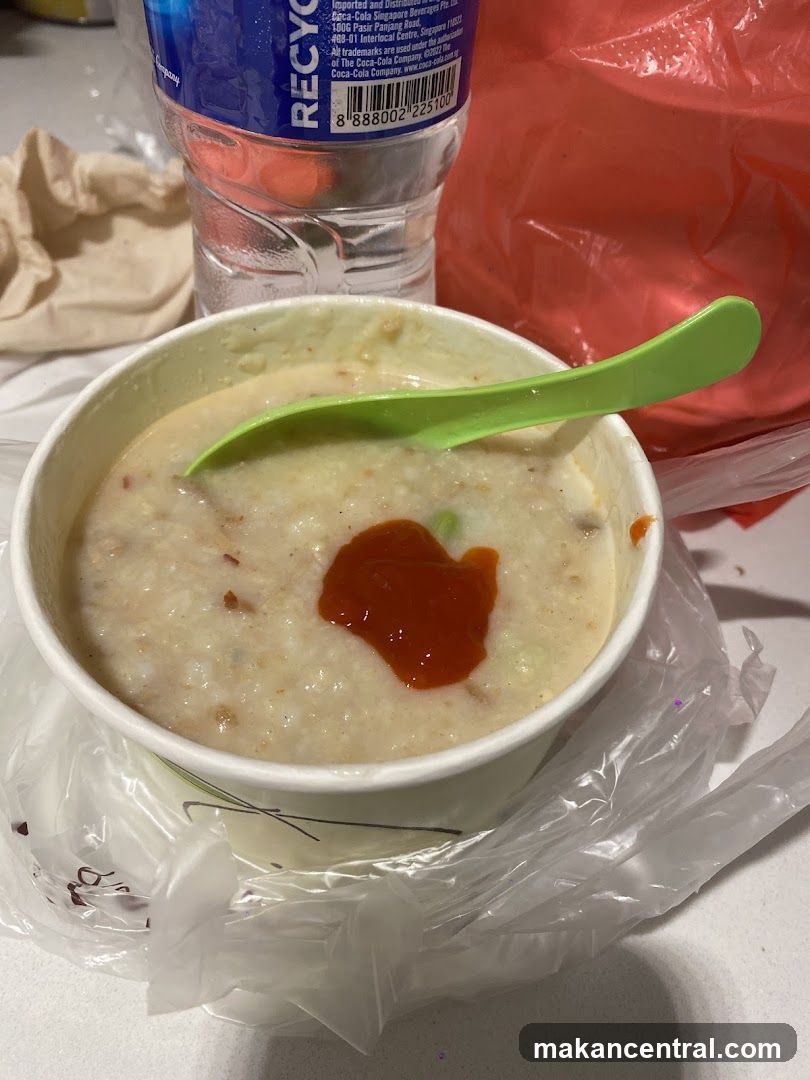 Congee with Chili Sauce