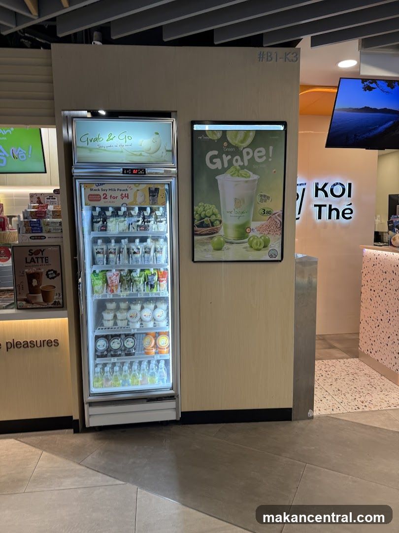 Grab & Go Refrigerator and Drink Advertisement