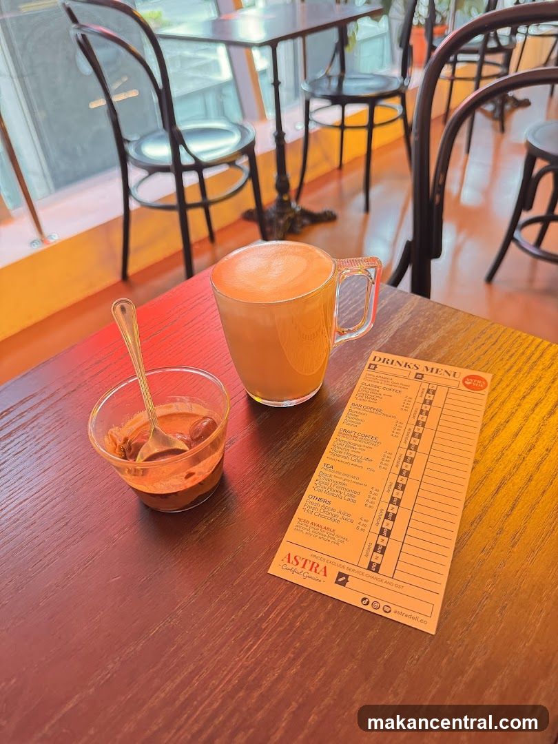 Coffee and Dessert with Menu