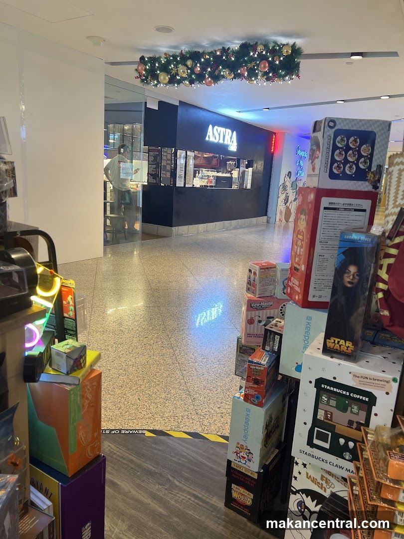 Storefront with Christmas Decorations