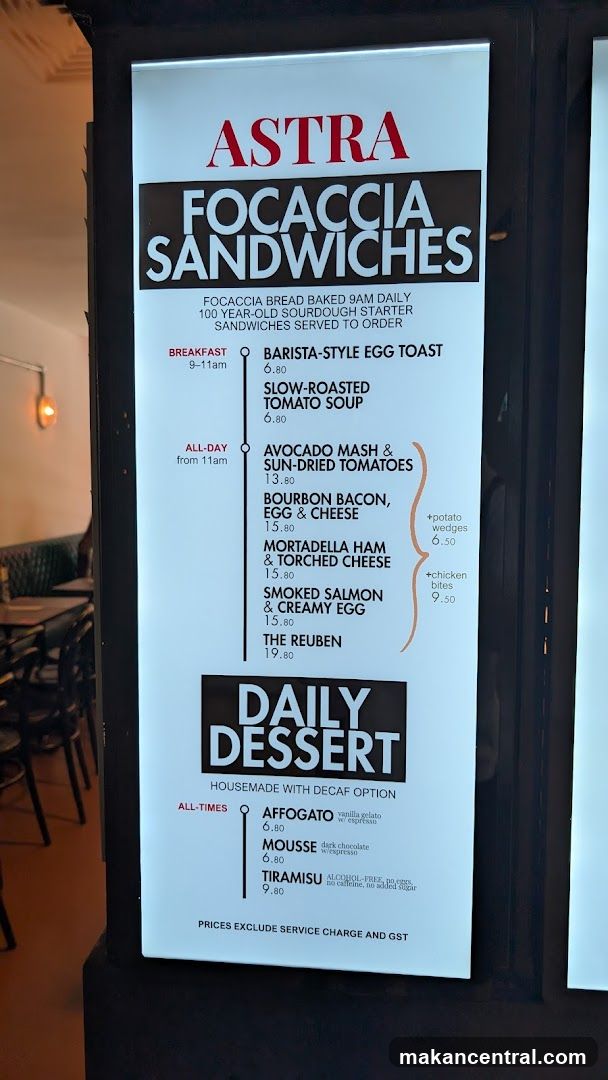 Astra Focaccia Sandwiches & Daily Desserts