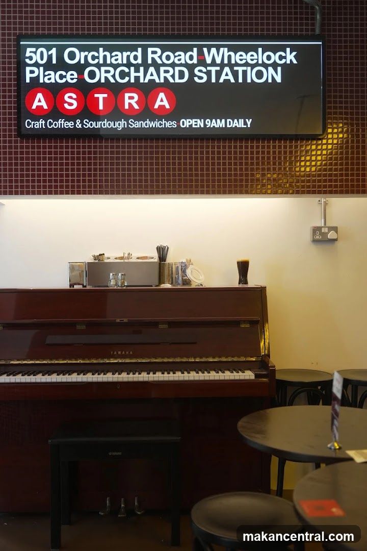 Cafe Interior with Piano