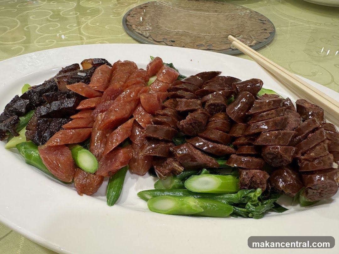 Assorted Sausages and Greens