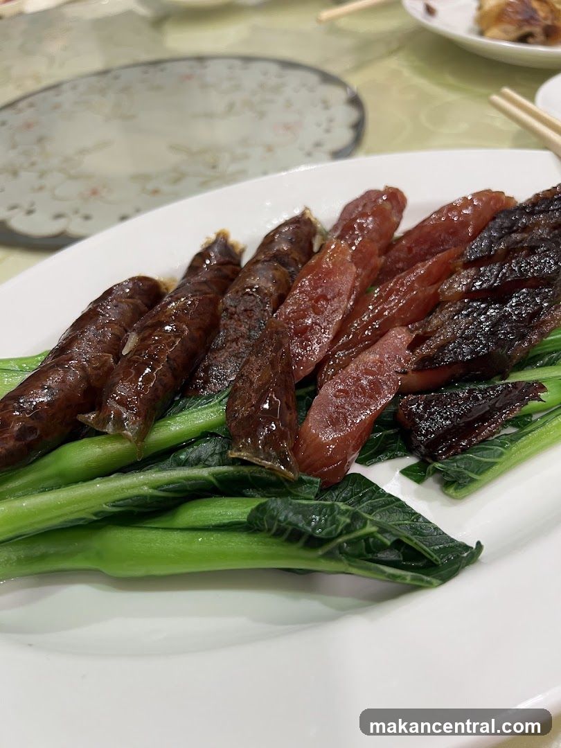 Chinese Sausage and Greens