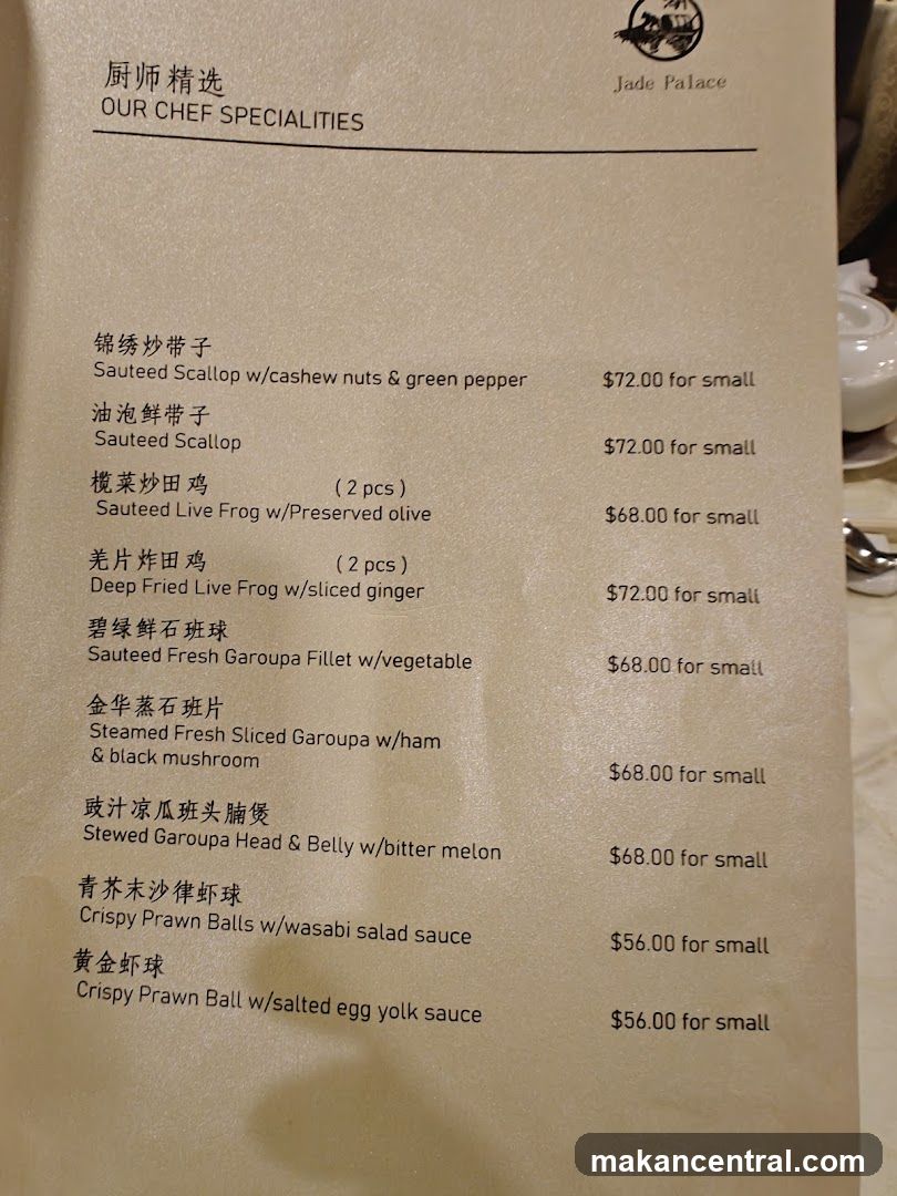 OUR CHEF SPECIALITIES